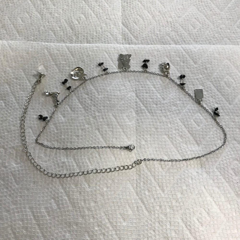 “All Hallows Eve" Handmade Silver Halloween Charm Necklace Haunted House Pumpkin - Picture 12 of 15